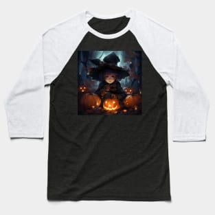 Halloween witch boy Baseball T-Shirt